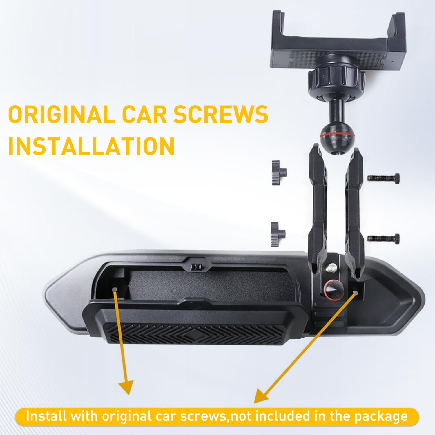 Supporto per telefono da cruscotto compatibile con Jeep Wrangler JL 2/4 porte Gladiator JT 2018, 2019, 2020, 2021, 2022, 2023, accessori per console centrale, vassoio per cruscotto con