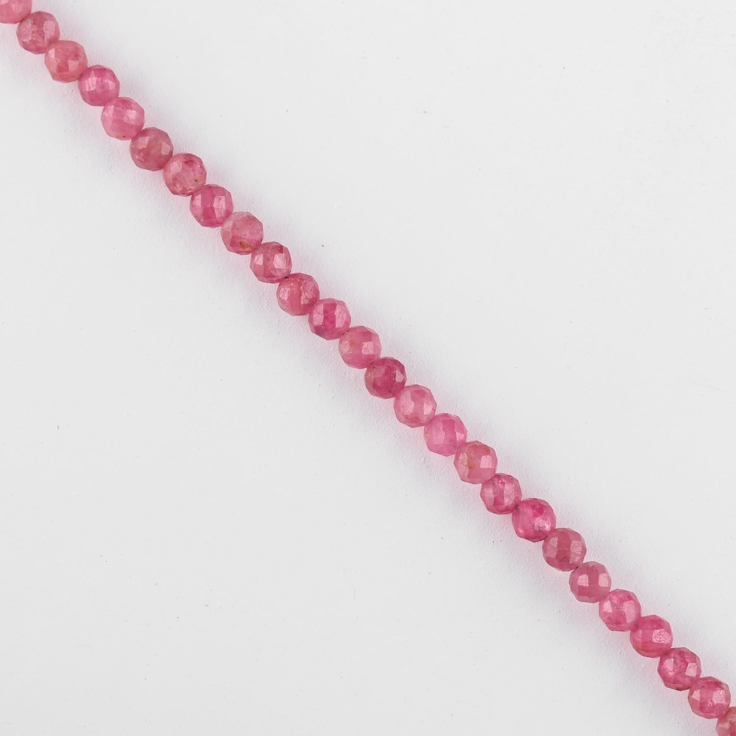 YANARA Pink Tourmaline Bracelet Natural Gemstone Micro Beads Handmade Jewelry For Women Chakra Energy Crystal, Silver Plated Chain 8 inch Crystal Bracelet - Image 5