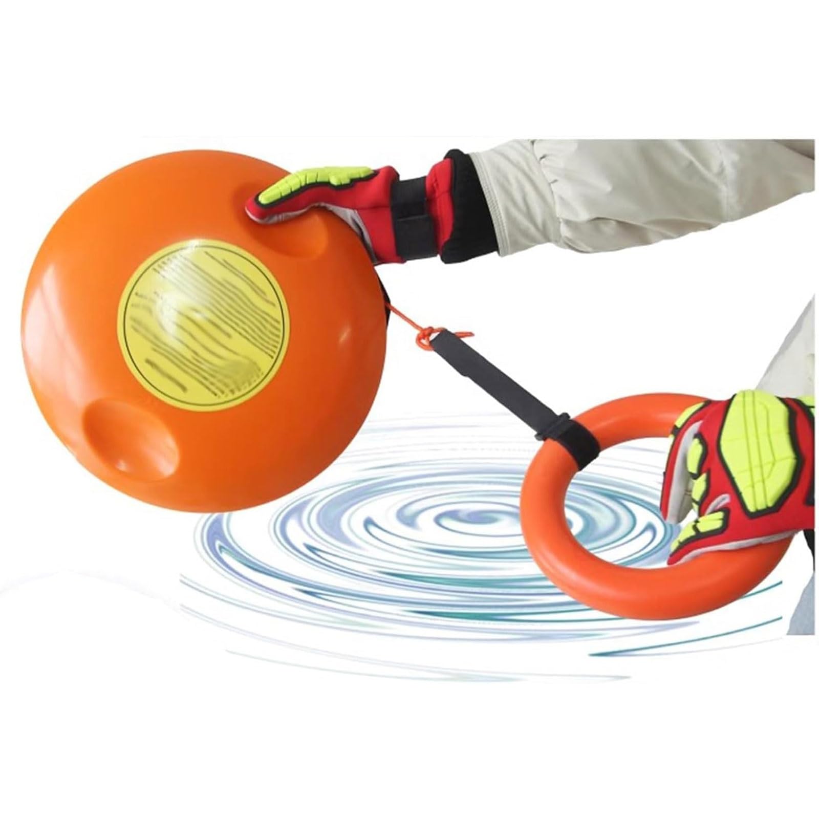 Generico Frisbee di Salvataggio d'emergenza, Frisbee da Lancio Professionale for Salvataggio in Acqua con Corda da 40 m/ 131 Piedi, Resistenza alla trazione nominale Fino a 150 kg/331 libbre(1pcs)