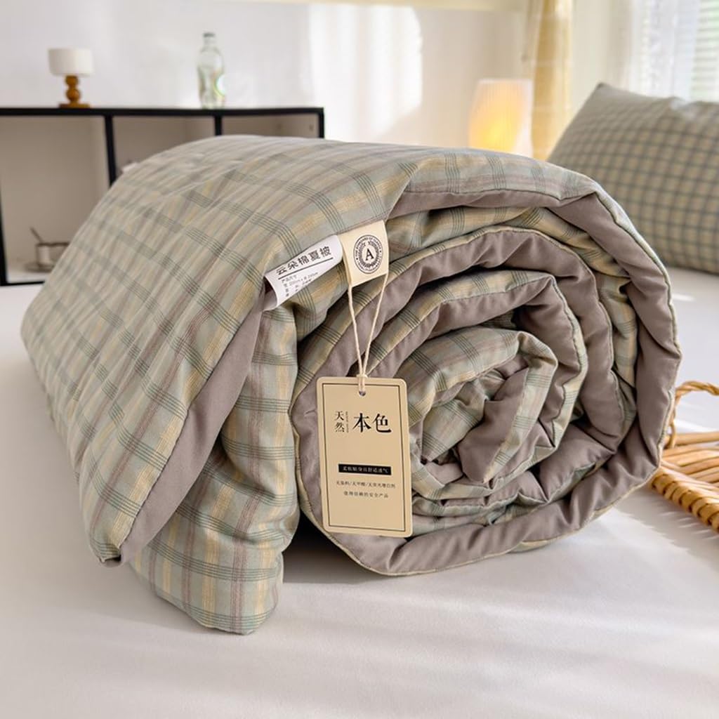Couette d'été et édredon patchwork pour des nuits douces et fraîches
