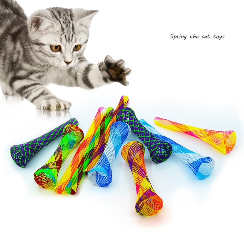 LIMEOW 2 Ressorts Magiques Arc-en-ciel – Slinky Chat Pour Enfants, Jouet Sensoriel Antidérapant Et Anti-stress, Dès 3 Ans