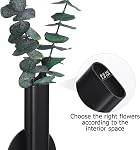 SUPVOX Wall Mounted Flower Vase 6.3 Inch Metal Tube Wall Flower Holder Decorative Planter for Home Entryway Bedroom Kitchen Decor