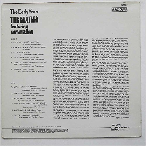 The Early Years Featuring Tony Sheridan [LP] image 4