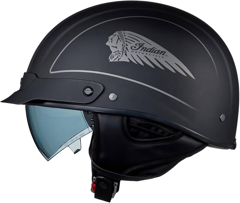 Amazon.com: Indian Motorcycle Headdress Half Helmet, Black Amazon.com: Indian Motorcycle Headdress Half Helmet, Black