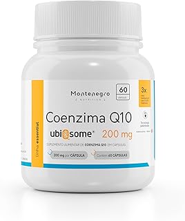 Coenzima Q10 Ubiqsome 200 mg - 3x maior absorção - Montenegro Nutrition (60 cápsulas)