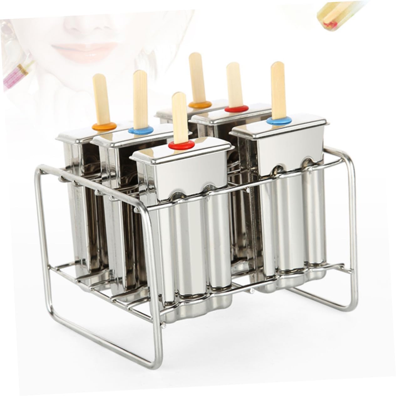 COLLBATH 6 Piezas Fabricantes De Paletas Herramientas De Molde De Hielo Moldes De Paletas Moldes Para Paletas Moldes Para Cubitos De Hielo Moldes Para Bandejas De Hielo Molde De Helado