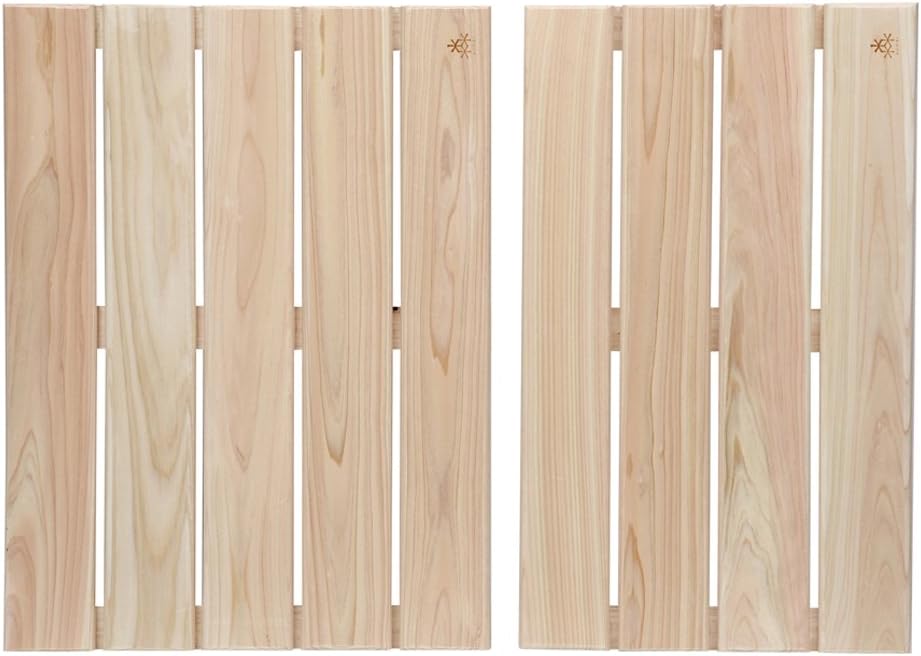 IPPINKA Natural, Japanese Hinoki, Non-Slip Bath Mat