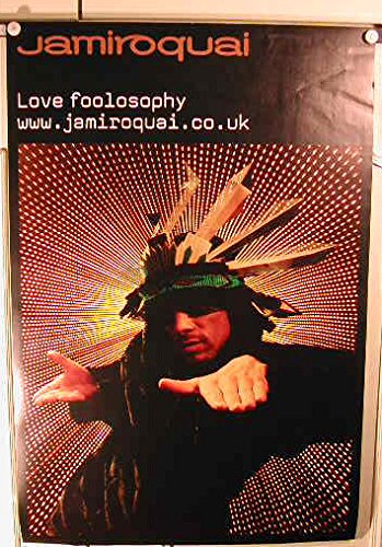 Affiche Jamiroquai Love Foolosophy poster musical 51x75cm décoration