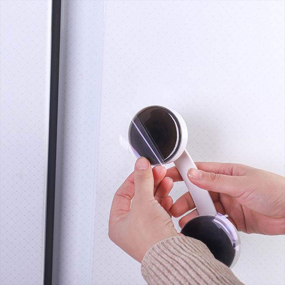 Barra a ventosa per il bagno, maniglia antiscivolo per la sicurezza, corrimano per doccia con impugnatura super ventosa per porta, finestra, armadietto, argento