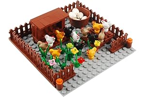 Farm Field Set Building Blocks Plant Animal Crops Building Bricks Kit DIY...