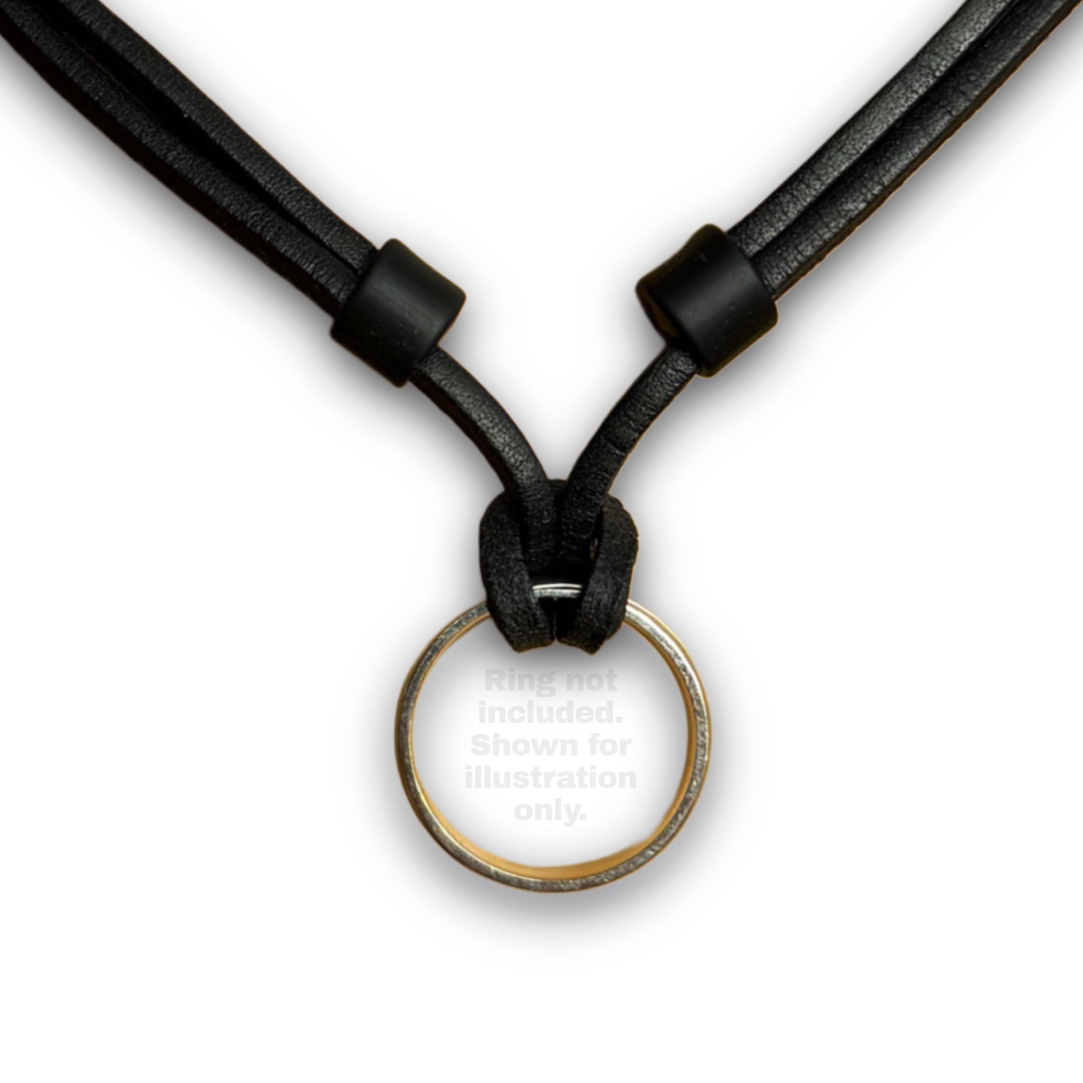 HANA LIMA Halskette Lederkette Kette für eigenen Ring Ehering Herren Damen Lederhalskette Surferkette verstellbar