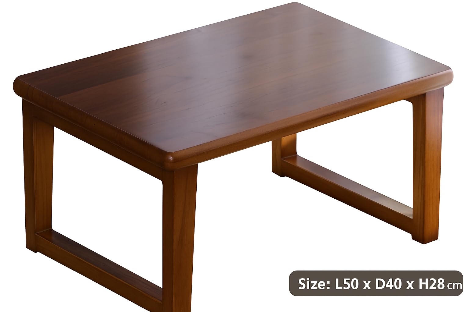 WOODSYART Solid Wood Simple Low Height Japanese Style Coffee/Tea