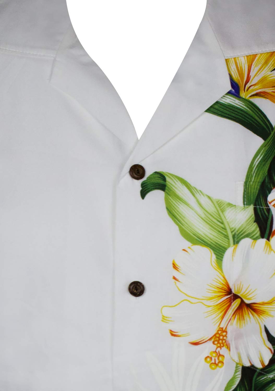 KY‘s | Original Camicia Hawaiana | Signori | S - 4XL | Maniche Corte | Tasca Frontale | Hawaii Stampa | Fiori | Nero