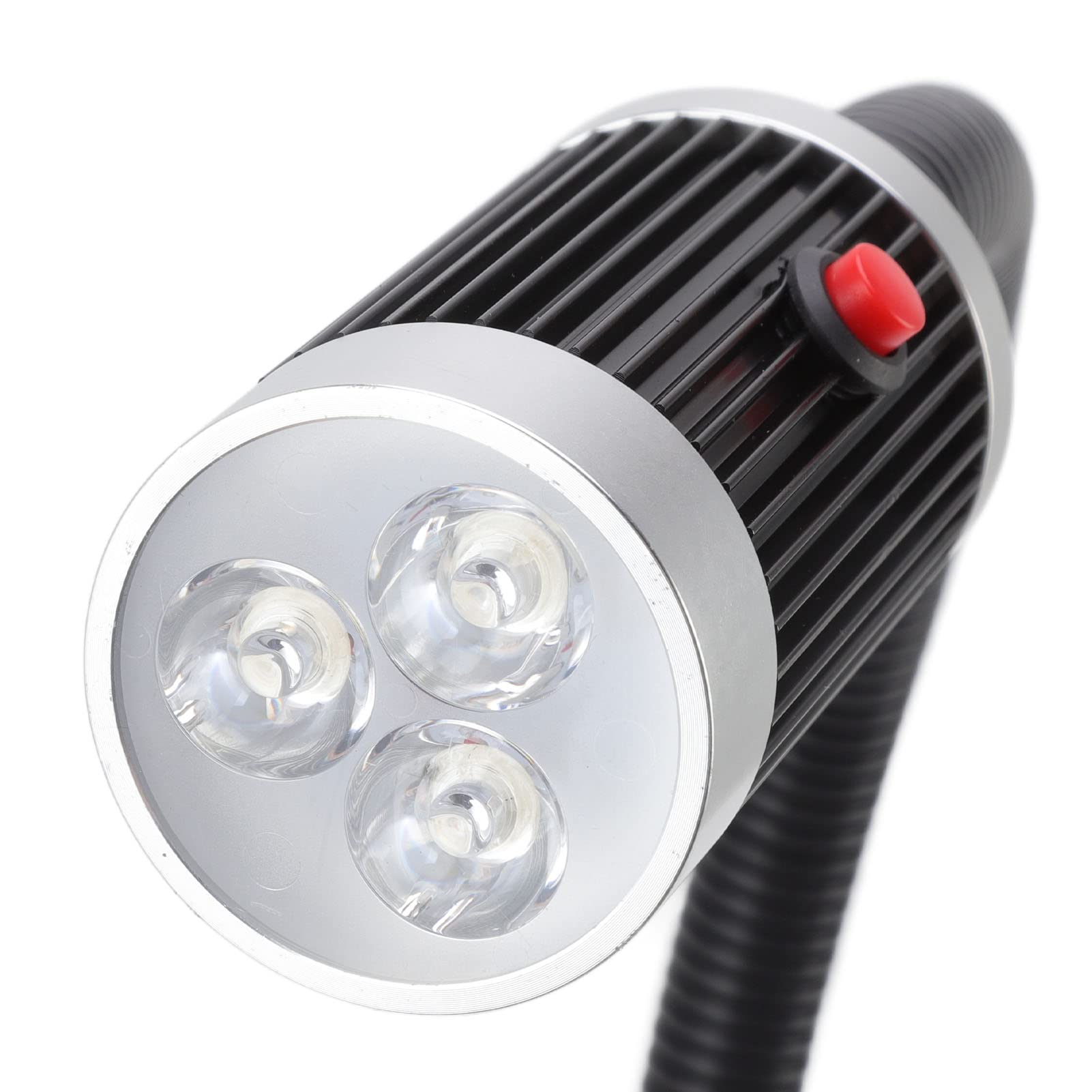 Aramox Magnetyczne światło Robocze, Aluminiowe światło Robocze LED na Gęsiej Szyi 24 V 9 W, 360 Stopni Elastyczna Szyjka Mocna Podstawa Magnetyczna Przełącznik Przyciskowy do Warsztatu Tokarki CNC