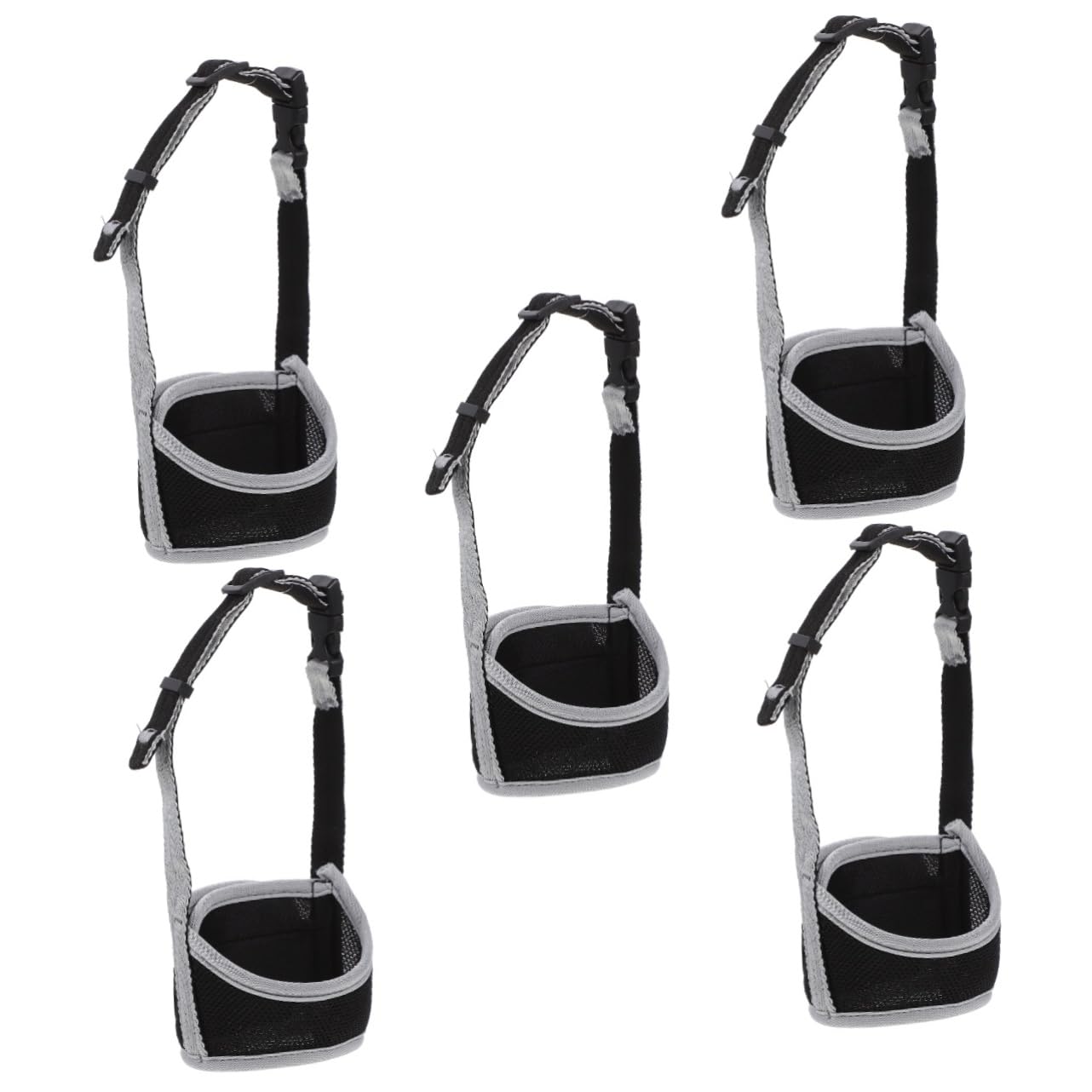 Beaupretty 5pièces Muselière Maille Ajustable pour Chien Les Aboiements Et Morsures Confort Optimal pour Chiens Éclatant