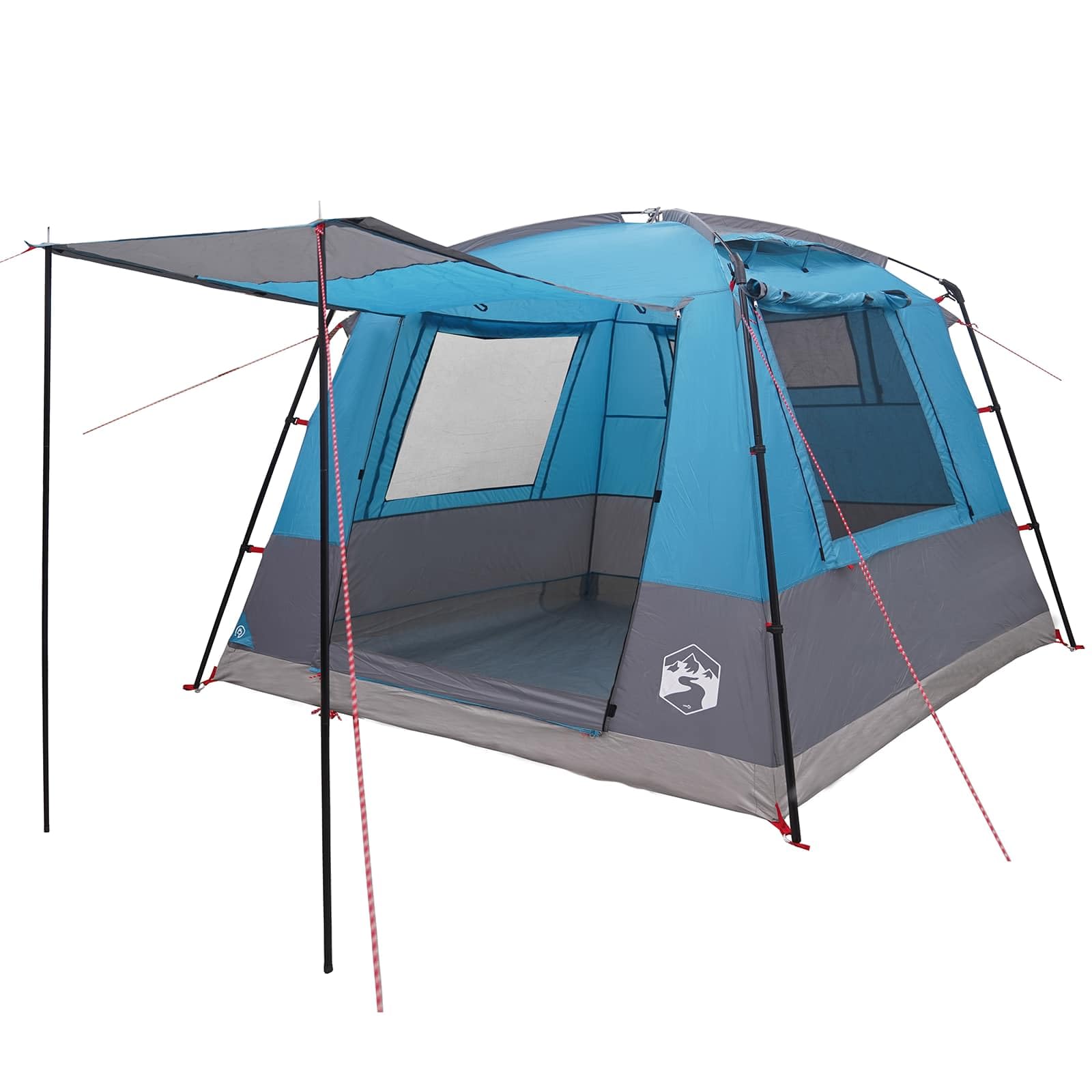 Toilettenzelt Blau 10 Personen Familienzelt,Camping Zelt,Wasserdicht & Winddicht für Trekking,Outdoor
