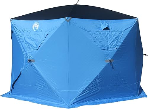 Miniatura 3 de Nordic Legend - Regugio portátil para 4 a 9 personas, para pesca en hielo, con dos puertas grandes con sistema de protección de puerta Diamond