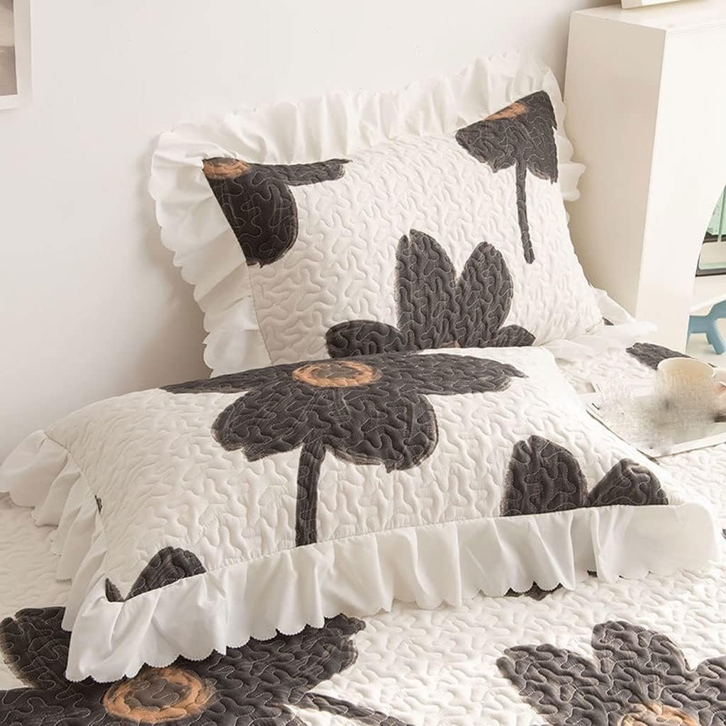 Winter Thicken Warm Pillowcases Cotton Padded Girls Pillow Cover Korean Series Lace Case