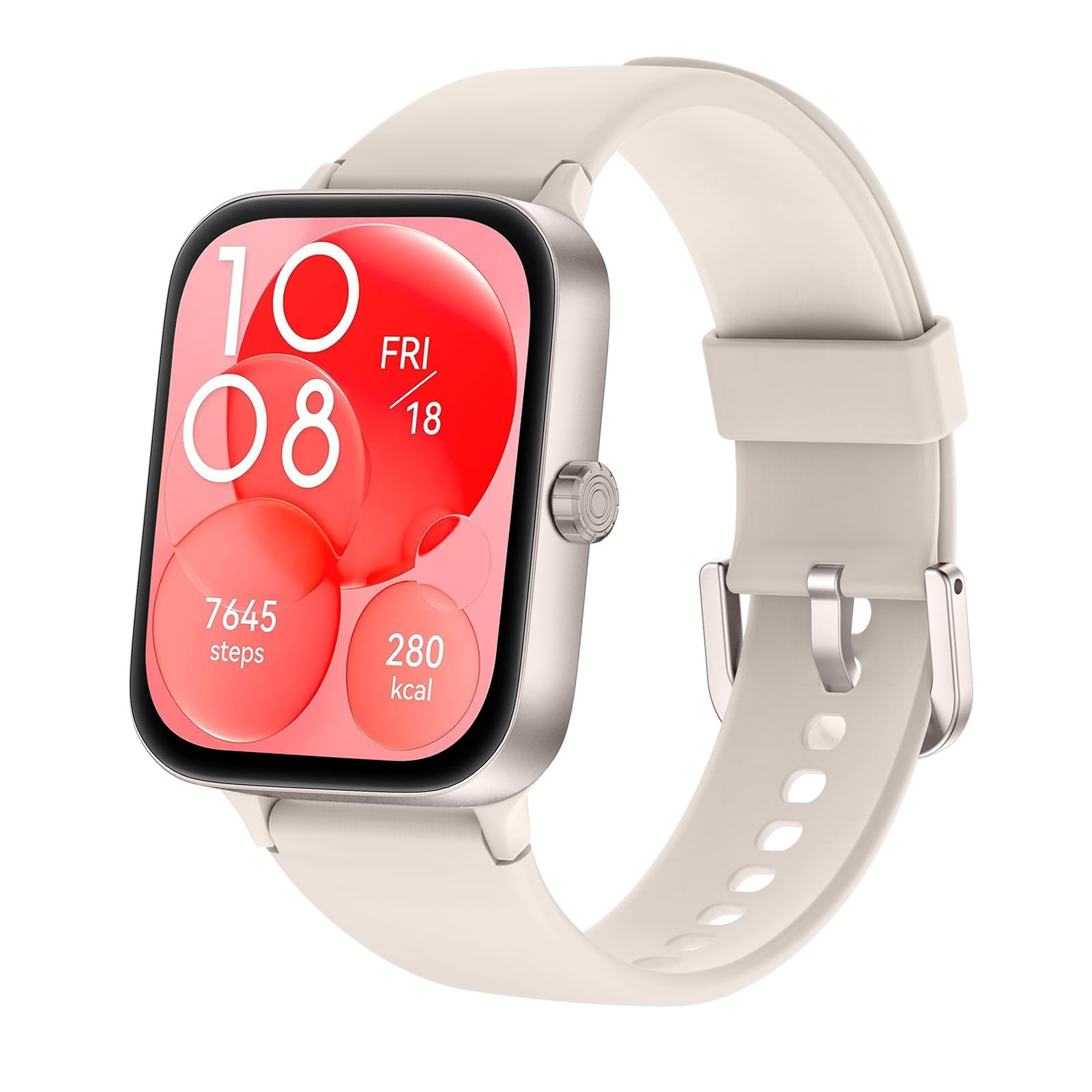 ASWEE Smart Watch for Men Women, 1.95" HD Full Touch Screen, Fitness Tracker with Heart Rate Blood Pressure Sleep Monitor, IP68 Waterproof Activity Tracker, 140+ Sports for Android iOS, Starlight