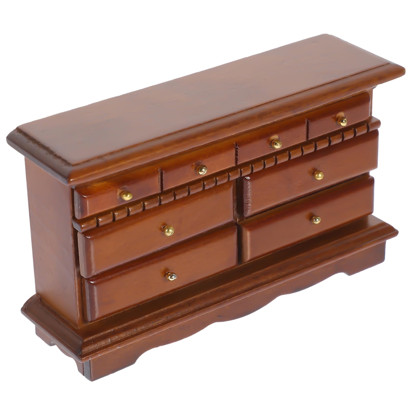 TOYANDONA Mini Meuble TV En Bois Pour Maison De Poupée – Buffet 1/12, Décoration Miniature, DIY, 13,2 X 7,5 X 3,7 Cm
