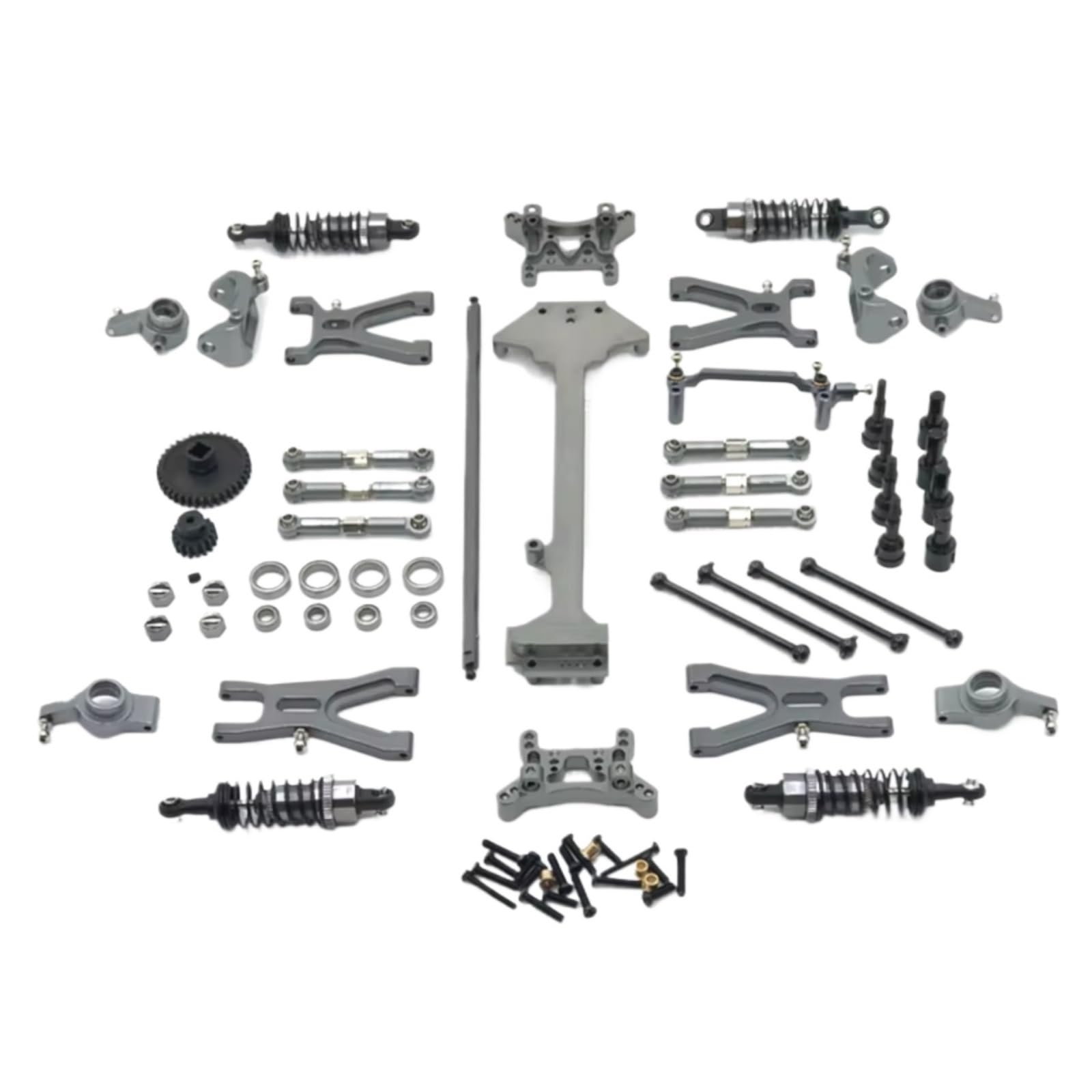 para WLtoys A959 A949 A969 A979 K929 1/18 Kit De Amortiguadores Varillaje Dirección Brazo Oscilante Metal Piezas Actualización para Coche RC