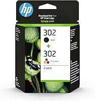 HP 302 (X4D37AE) Original Druckerpatronen, Black + Tri-color, 2er Pack für HP DeskJet 1100, 2300, 3600, 3800, 4600...