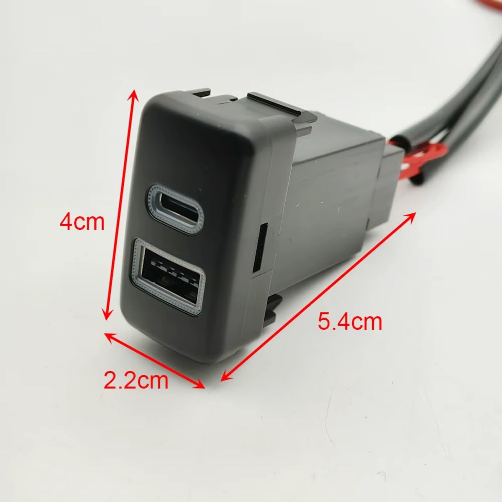 Centro Puerto USB Compatible Con Toyota Para FJ Cruiser Para Prado Para Coche LC120 QC3.0 Rápido Cargador Enchufe Interfaz PD Tipo C Puerto USB