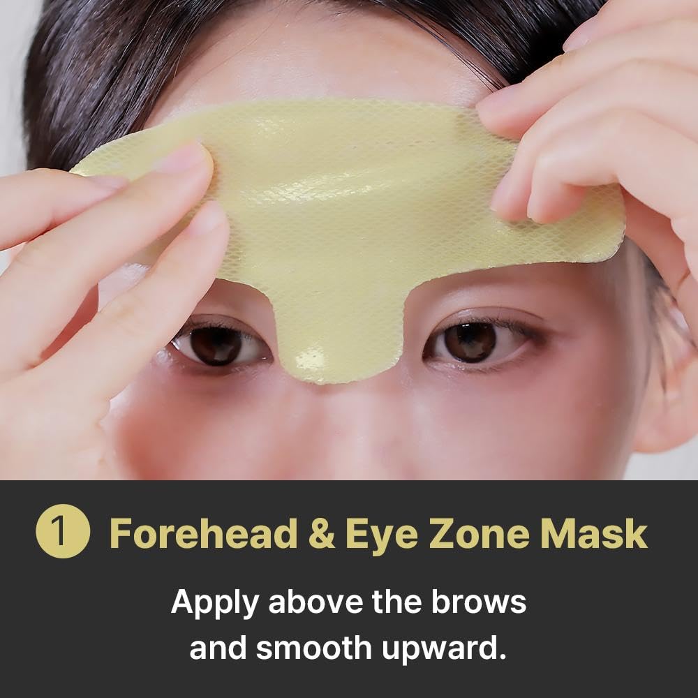 RETINO LIFT HYDROGEL MASK, V-Shape Contouring & Sculpting Face Mask with Collagen & 7 Peptides, Cooling Hydration for Jawline & Chin Support (4 Masks + Band) - Image 4