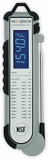Maverick Pro‑Temp Digital Meat Thermometer PT‑100BBQ, Instant Read with Backlit Display, Oven Safe, Calibration Feature, Grill, Smoker & BBQ Temperature Probe