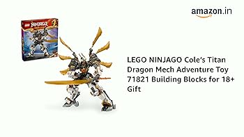 ロシデレセット LEGO NINJAGO Cole's Titan Dragon Mech Adventure Toy 71821 Building