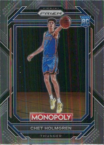 2022-23 Panini Prizm Monopoly #63 Chet Holmgren RC Rookie Oklahoma City Thunder NBA Basketball Trading Card
