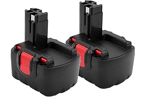 2 Pack 3.5Ah Ni-MH 14.4V Battery Compatible with Bosch BAT038, BAT040, BAT041, BAT140, BAT159