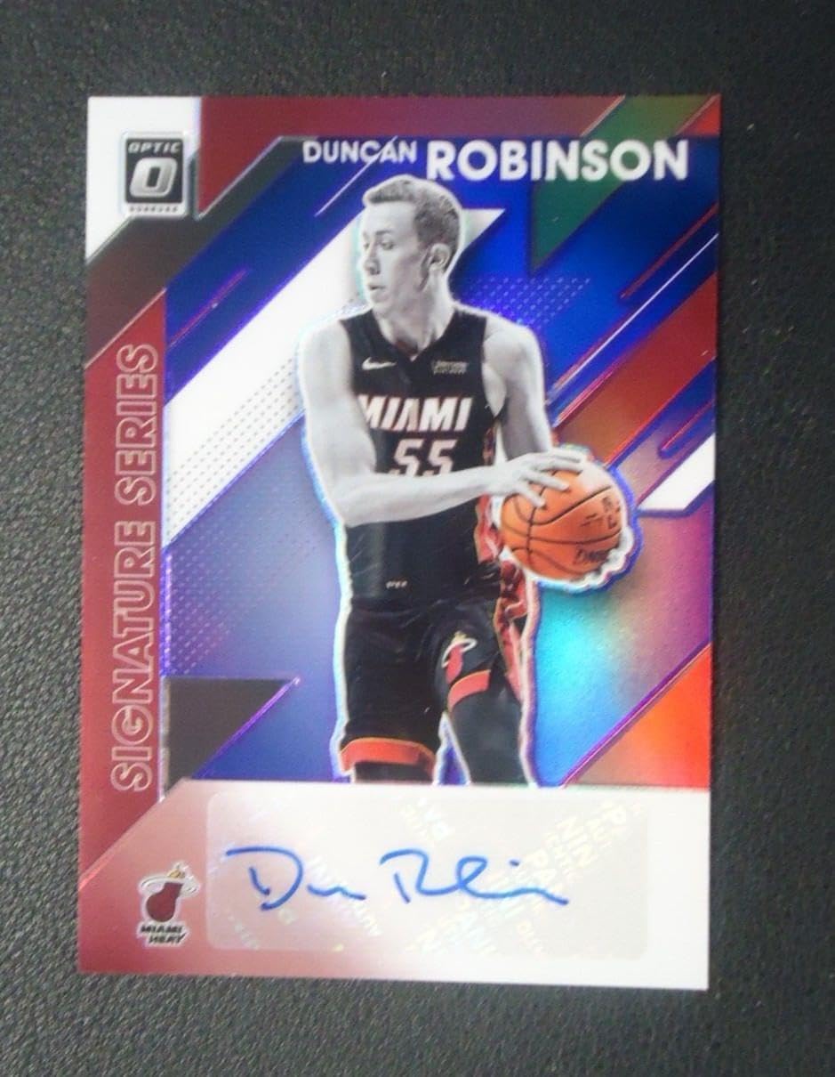 Duncan Robinson 2019-20 PANINI DONRUSS OPTIC SIG SERIES PURPLE Card #SSDRB - Unsigned Basketball Cards
