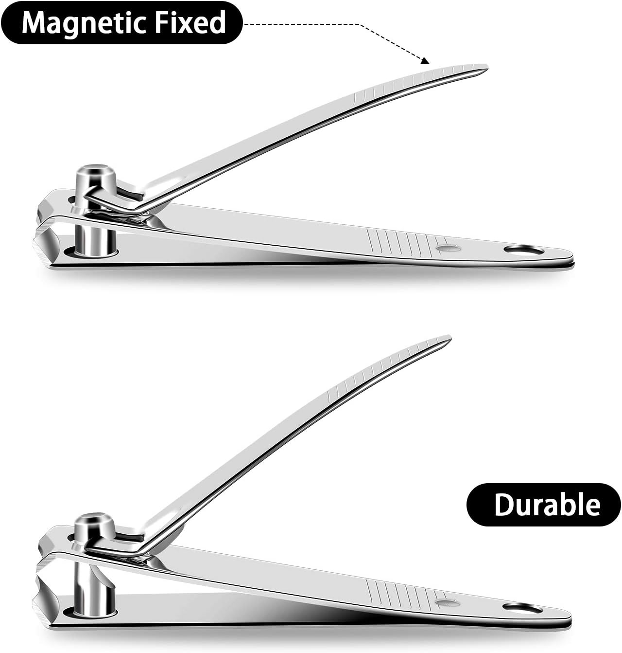 Mudder 28 Pcs Fingernail Nail Clippers Bulk Stainless Steel Toenail Clippers Thick Portable Travel Manicure Kit for Men and Women(Simple Style)