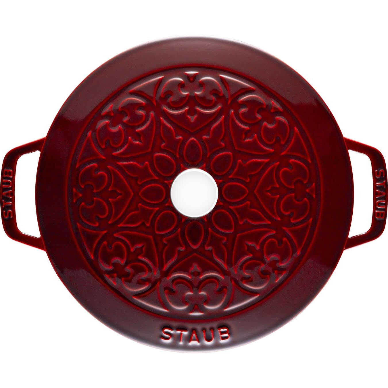 Amazon.com: STAUB 24cm Round Cast Iron Lily French Oven Grenadine