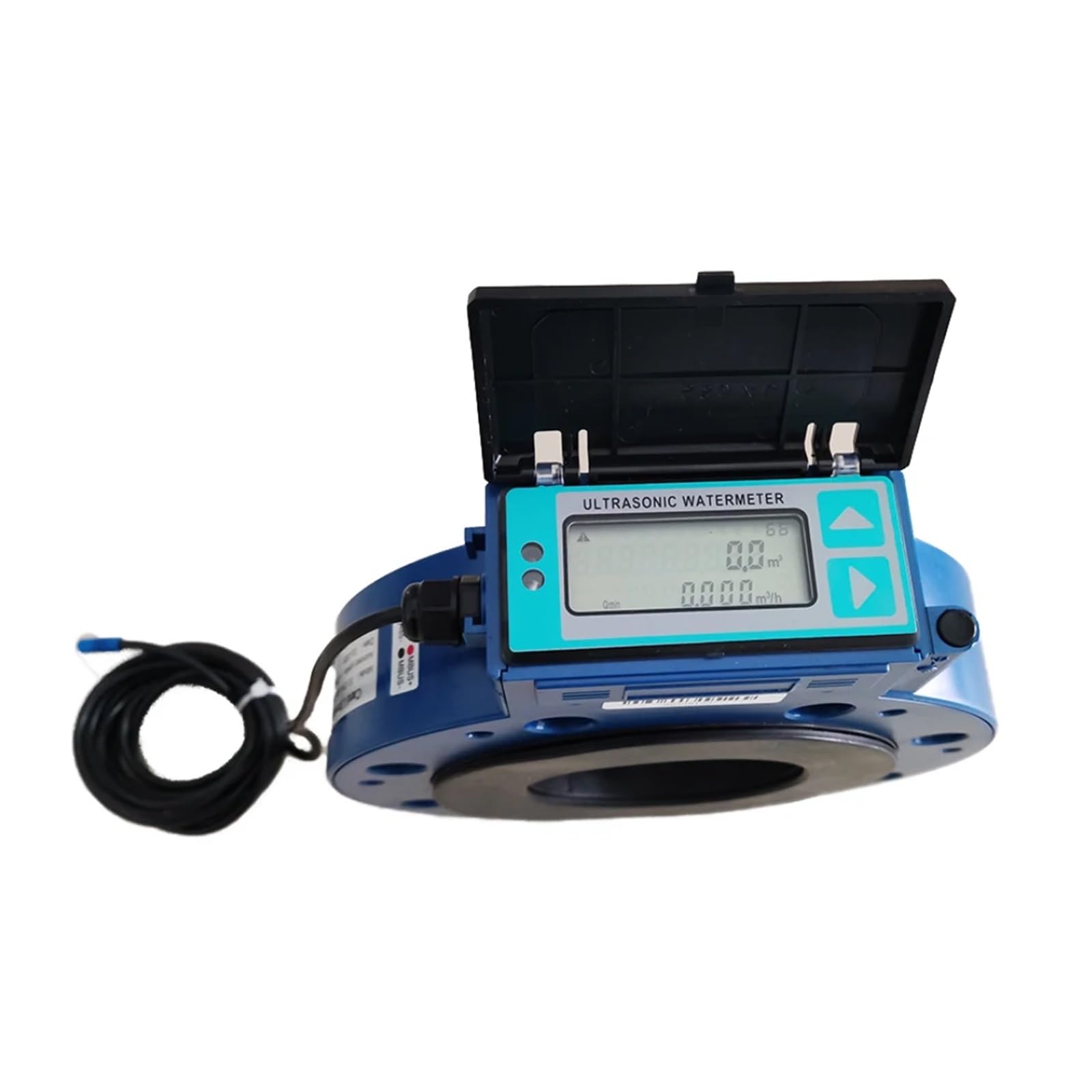 Caudalímetro ultrasónico, Medidor De Flujo Ultrasónico RS485 Medidor De Agua Ultrasónico Remoto Inalámbrico DN50 DN65 DN100 Medidor De Flujo De Agua De Riego Agrícola, caudalímetro de agua(DN100)