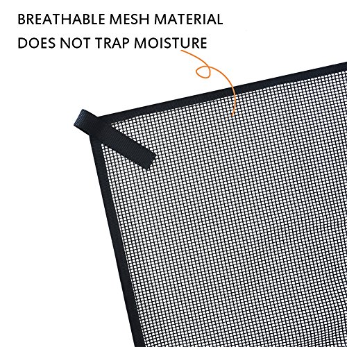 Jeacent Air Conditioner Covers For Outside Units Black,Ac Cover For Outside Unit, Air Conditioner Leaf Guard Open Mesh (32"×32") #TOP3