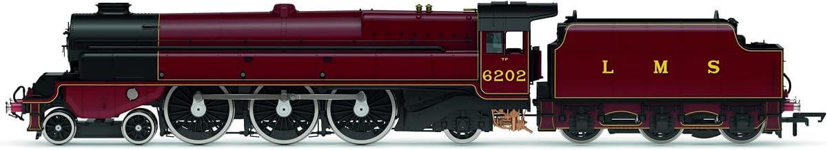 Hornby Steam Train - R30134 LMS, Princess Royal Class 'The Turbomotive', 4-6-2, 6202 - Era 3 00 Gauge Locomotives for Train Set, Engine Models for Adults - 1:76 Scale Model Gift