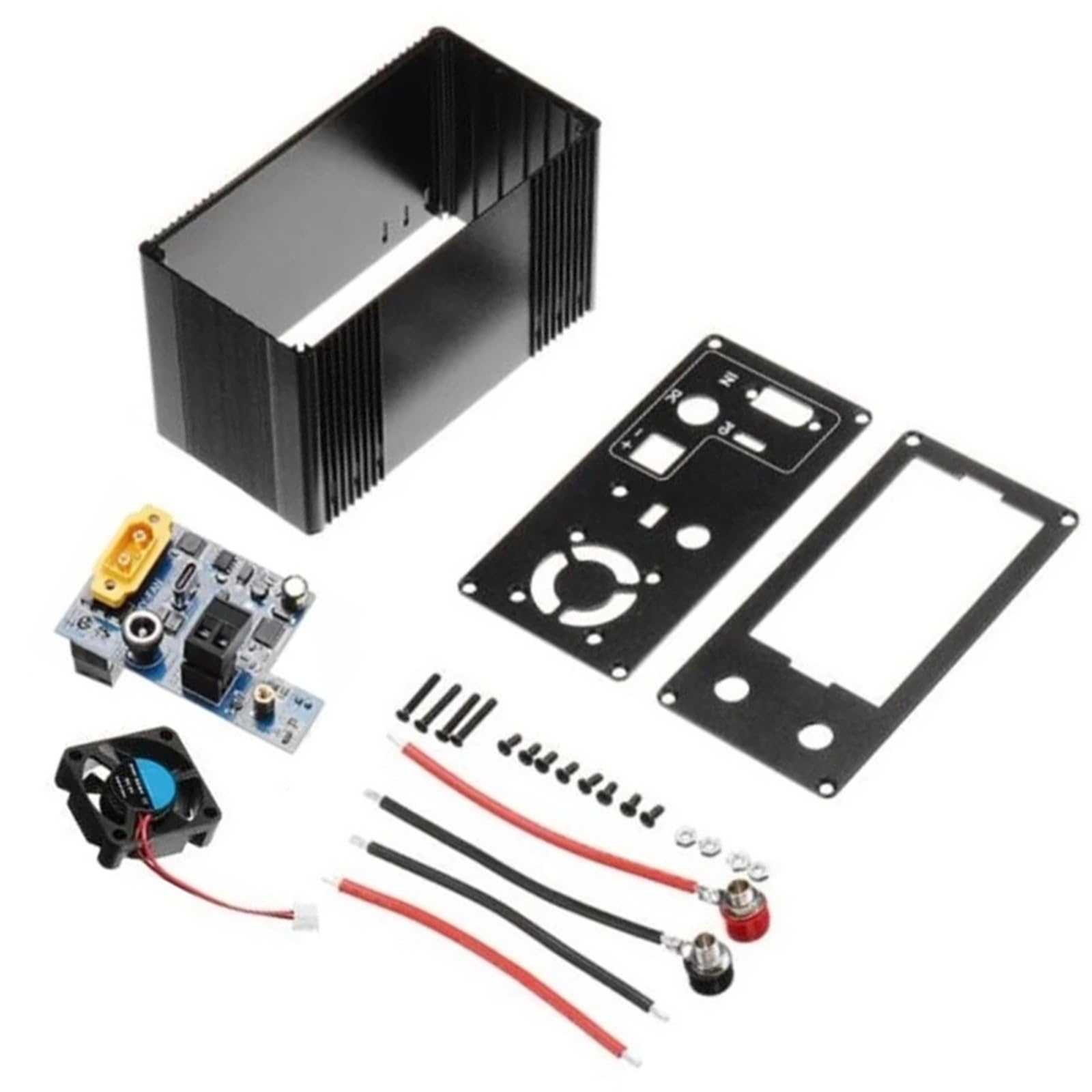 Terminales de aluminio para convertidor Boost con carcasa e interfaces USB 8