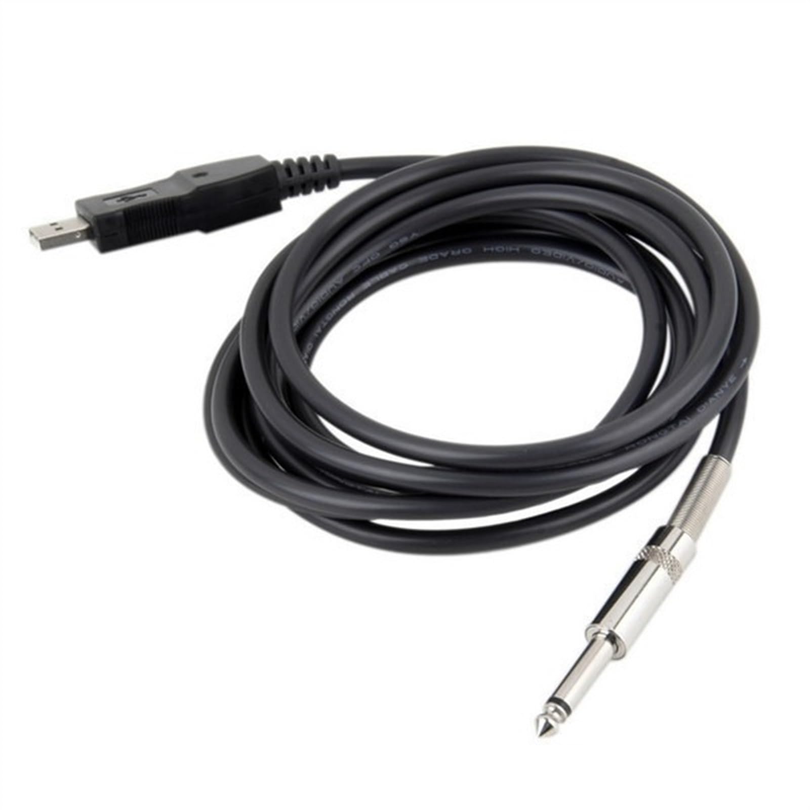 kabel audio do gitary 1 Szt. 3 Metry Gitary Basowej 1/4 ''USB Do 6.3 Mm Kabel Połączeniowy Instrumentu