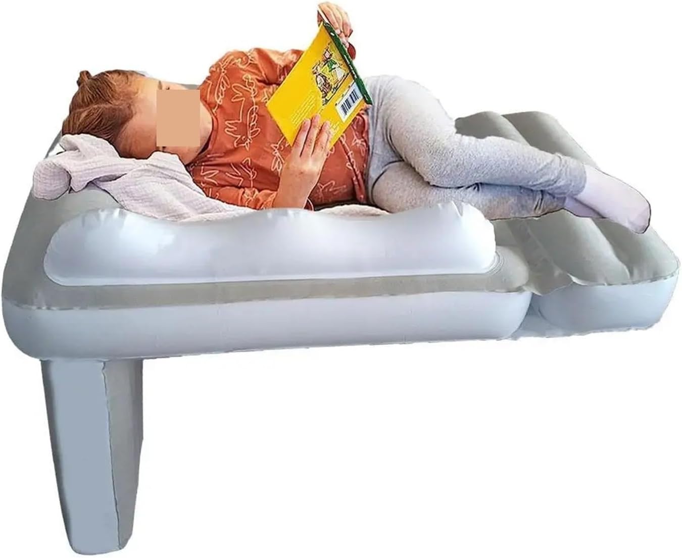 Car Air Bed Inflatable Car Airplane Bed Fit for Kid Baby for Seat Extender Travel Kids for Sea Universal(4pcs)