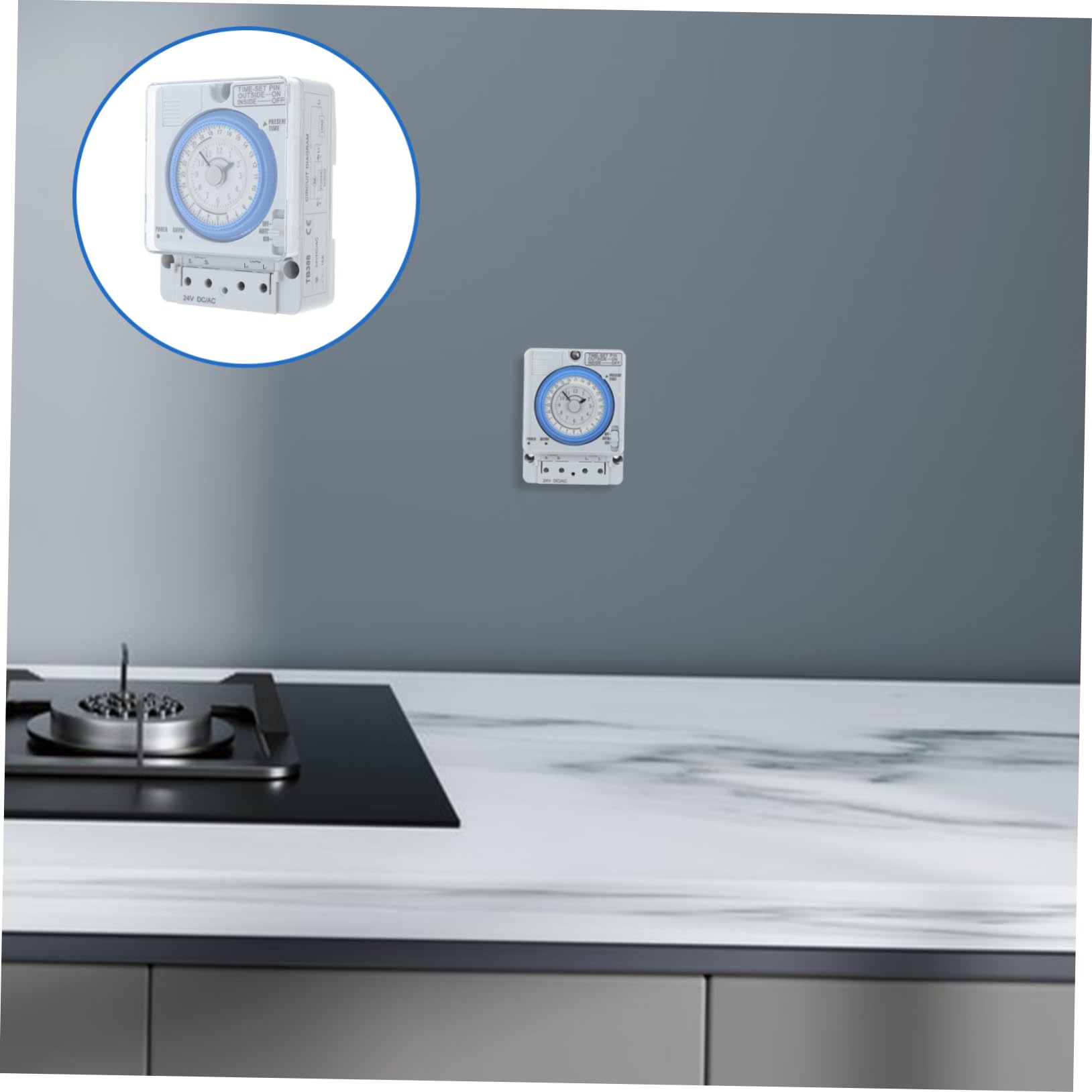 Temporizador Mecánico de Cocina Blanco Pc, Cuenta Regresiva Analógica | Uso Sencillo y Portátil, Diseño Simple, para Hornear y Preparar Pancakes Estilo Aleatorio