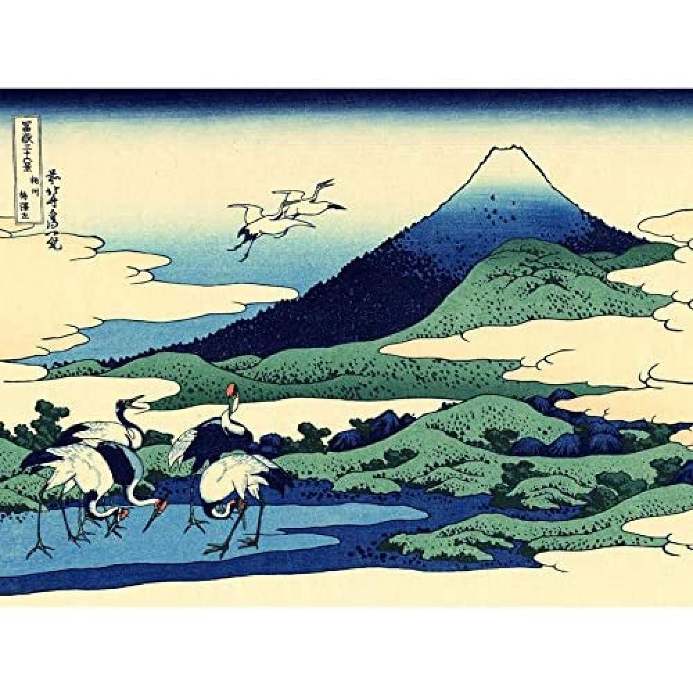 Artery8 Hokusai 36 Views Fuji Umezawa Sagami Woodblock Japan Unframed Wall Art Print Poster Home Decor Premium