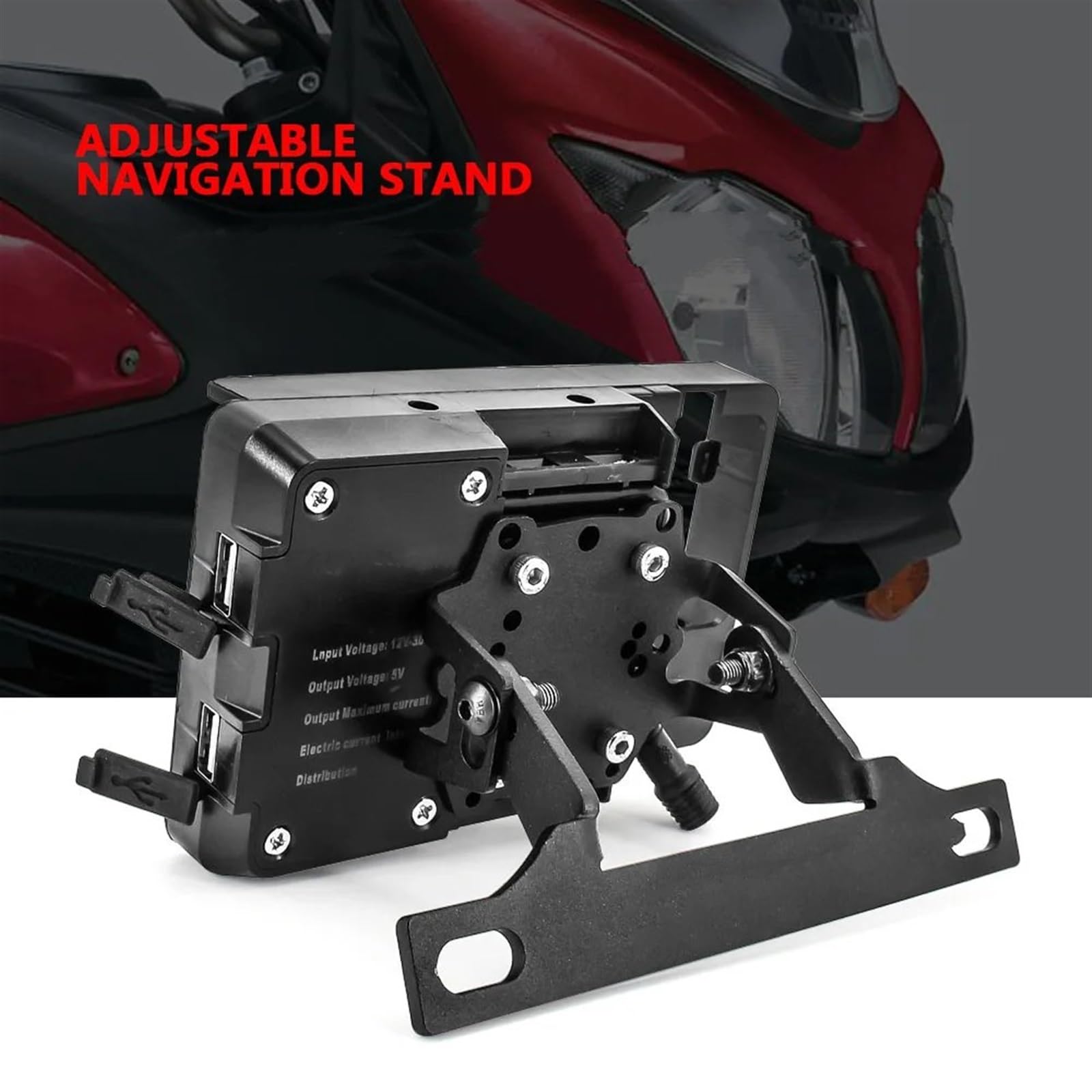 Supporto Cellulare Moto Per Suzuki Per V-Strom 650 2004-2011 2010 2009 2008 2007 Windscren Staffa Di Montaggio Smartphone GPS Supporto Navigazione(C)