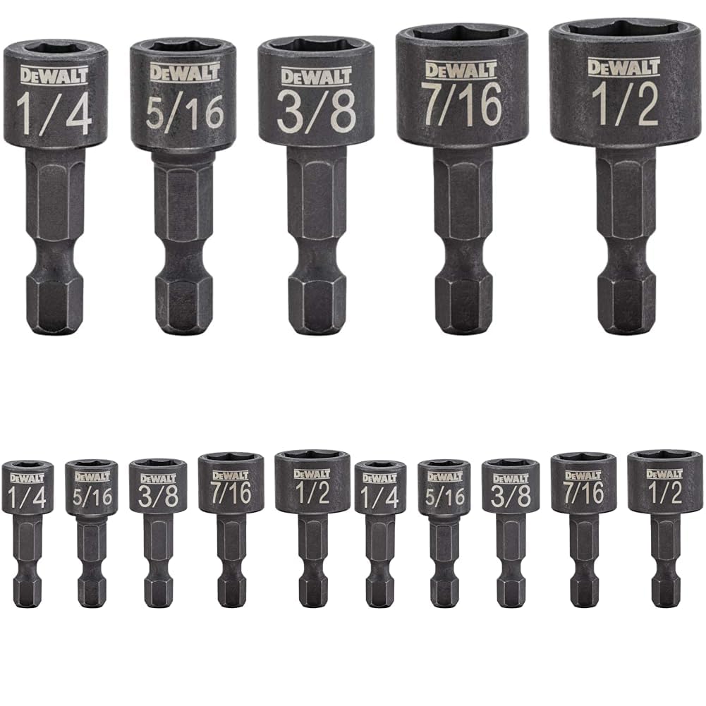 DEWALT - DWAIND-5 Nut Driver Set, Compact, 5-Piece (DWAIND5) (Pack of 3)