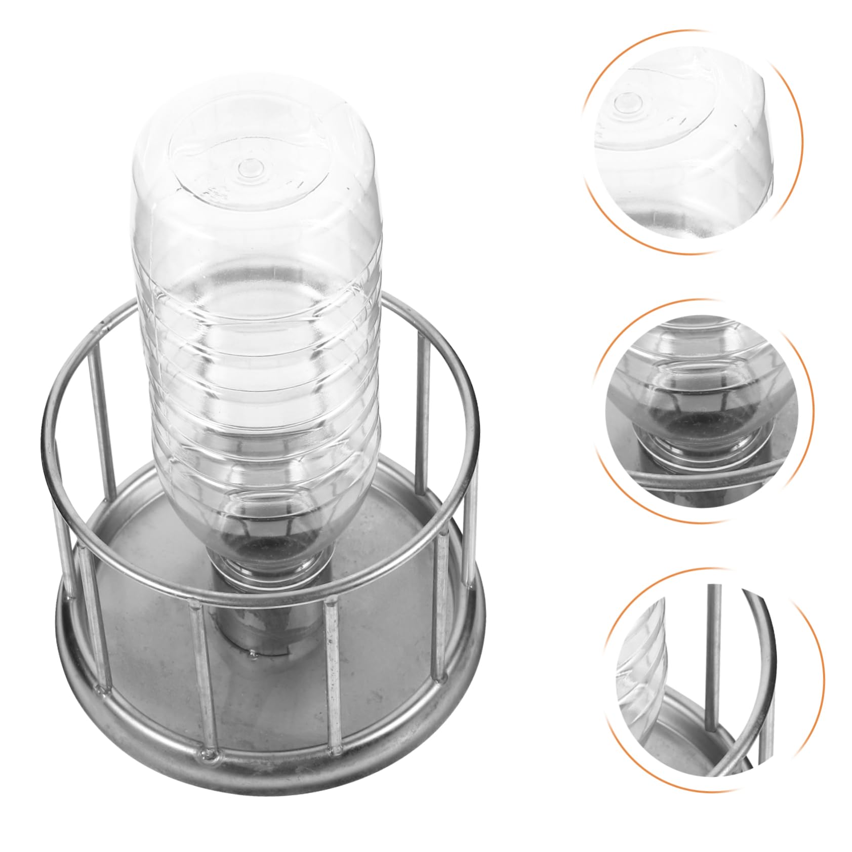 Milisten 5piezas Comedero y Bebedero Multifuncional para Reptiles Plato De Acero Inoxidable para y Pequeños Reptiles Diseño para Agua y Comida para Terrarios