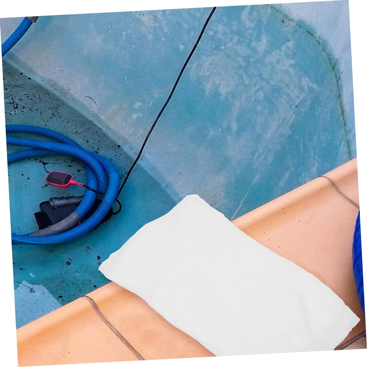 Hemobllo Filtro de Calcetín para Skimmer de Piscina 50piezas Nylon Blanco