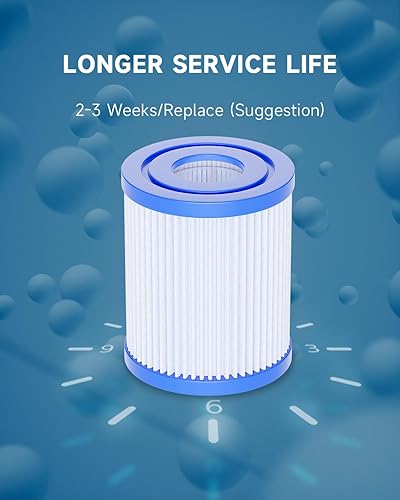 Miniatura 7 de AQUALTRA Filtro tipo I compatible con 580935851158381, filtro de piscina sobre el suelo de 3.5 x 3.1 pulgadas, paquete de 6