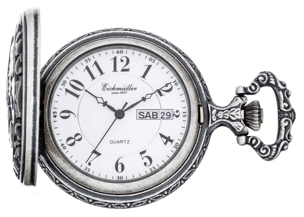 Eichmüller Taschenuhr Trecker/Traktor 8202-08 mit Taschenuhrkette und Etui