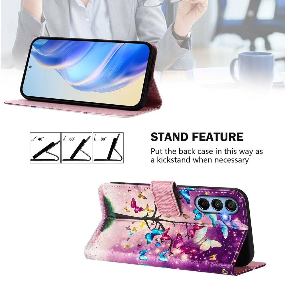 TCL 50 XE 5G Wallet Case - Folio Kickstand With Credit ID Card Slots, Magnetic Closure